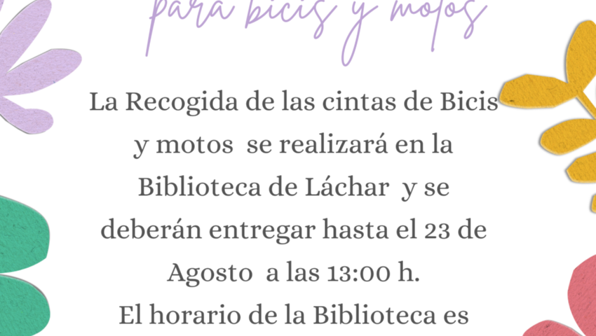 RECOGIDA DE CINTAS PARA LAS FIESTAS DE LÁCHAR 2024