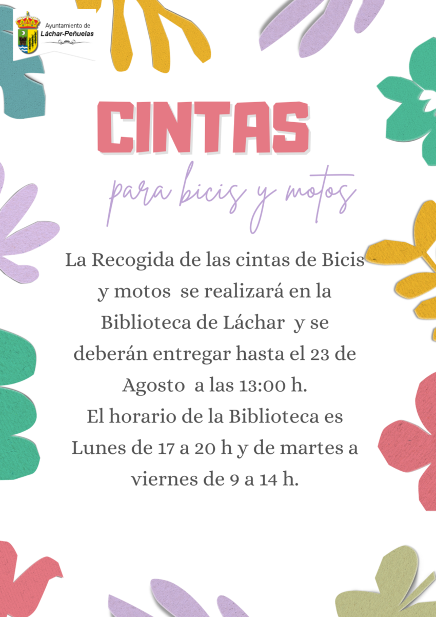 RECOGIDA DE CINTAS PARA LAS FIESTAS DE LÁCHAR 2024