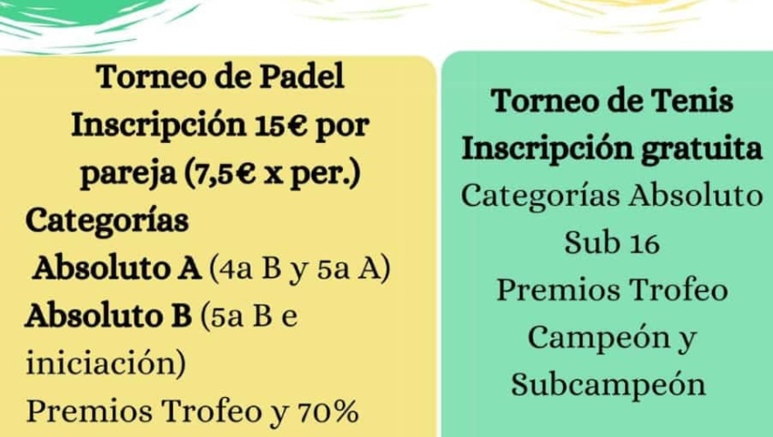 Torneo de Pádel y Tenis Fiestas Láchar 2024